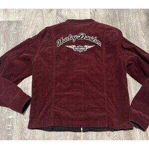 Harley-Davidson Burgundy Bomber Jacket